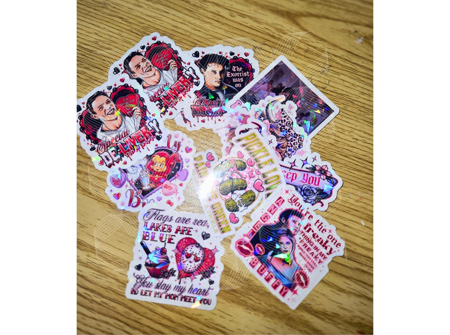 Valentine Horror, Horror Movie, Classic Valentine, Halloween Horror, Jason, Valentine Themed Holographic Sticker