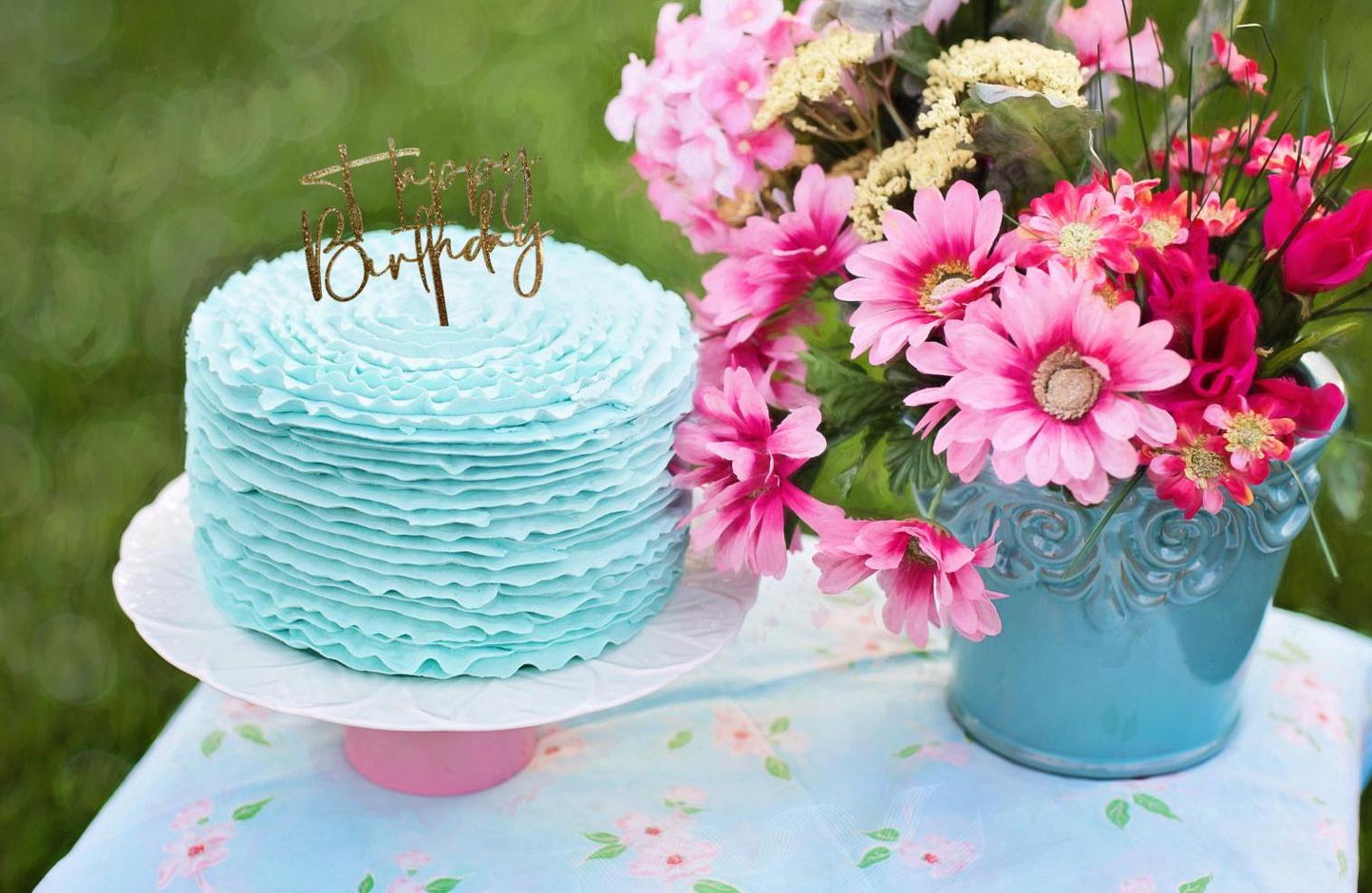 Happy Birthday Acrylic Cake Charm / Topper, Happy Birthday Cake Decor ,Cupcake Charm, Birthday Cupcake Topper