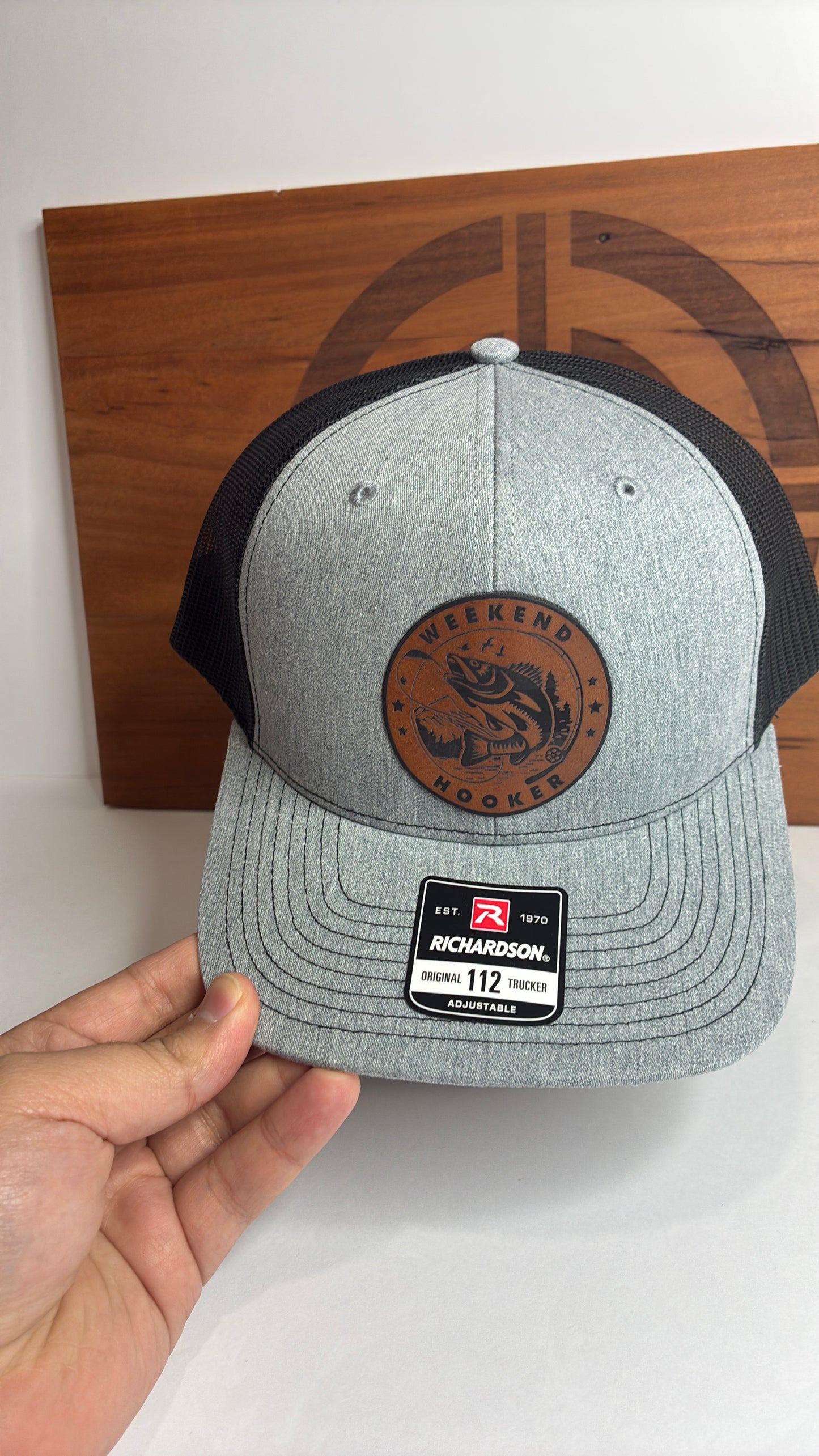 Weekend Hooker Funny Hat | Richardson 112 Trucker Hat | Humorous Fishing Cap