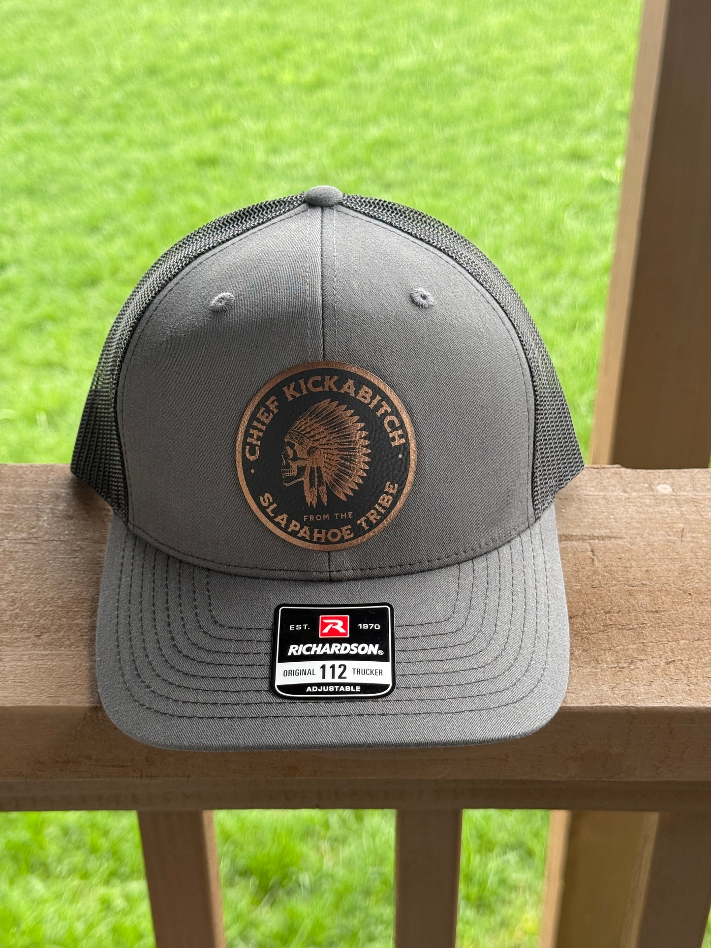 Chief Kickabitch – Slapahoe Tribe Richardson 112 Trucker Hat