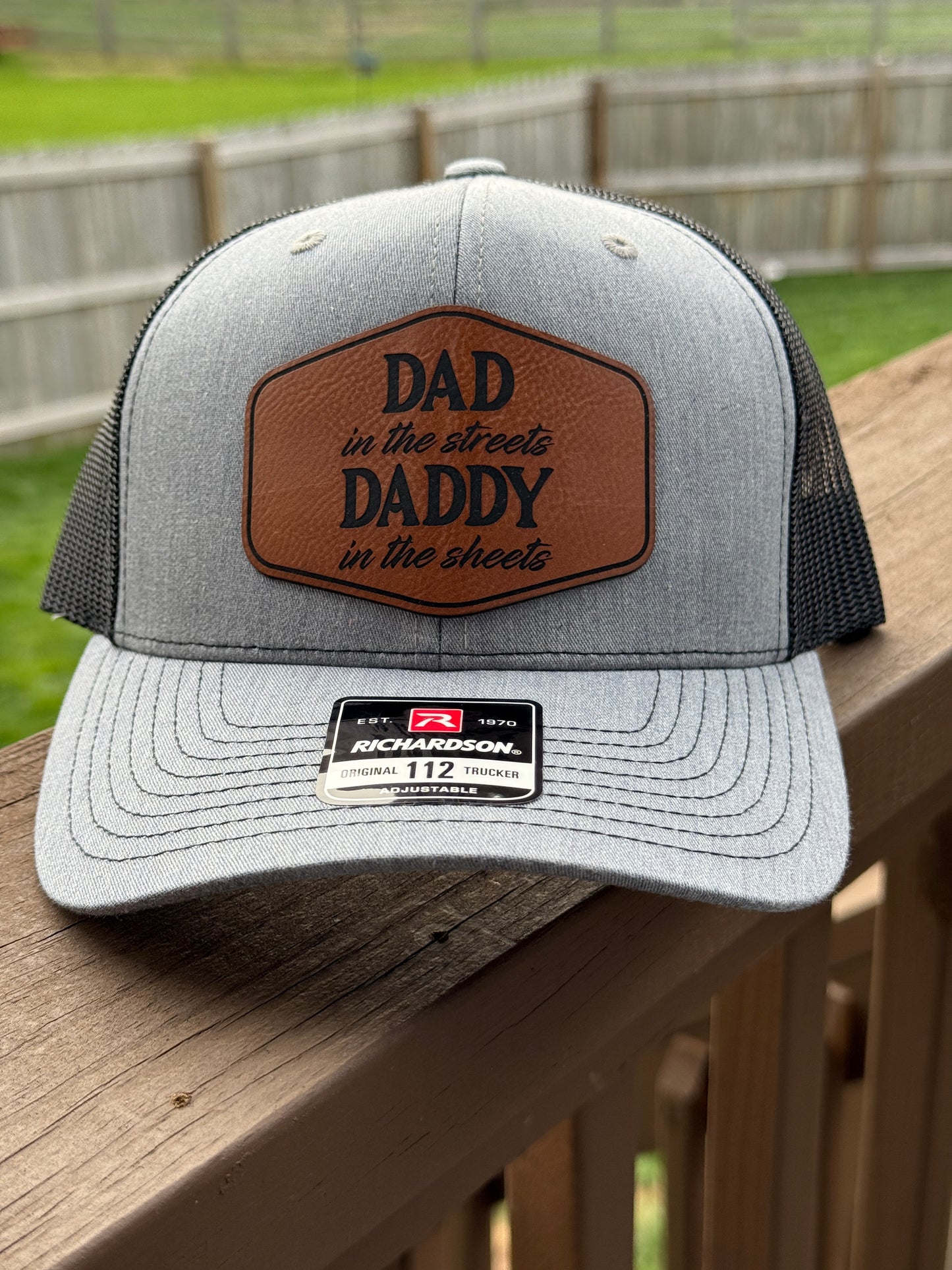 Dad in the Streets, Daddy in the Sheets – Leather Patch Hat