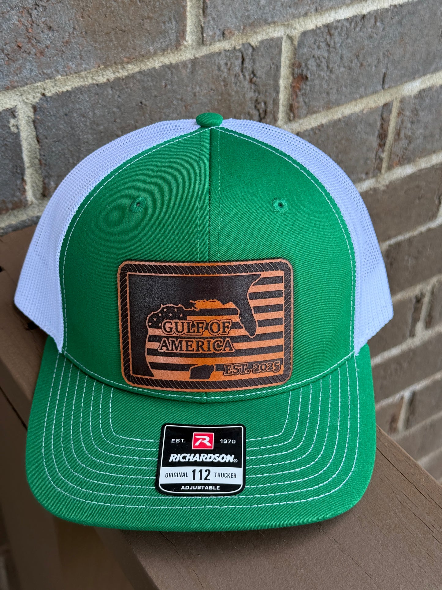 Gulf of America Leather Patch Hat