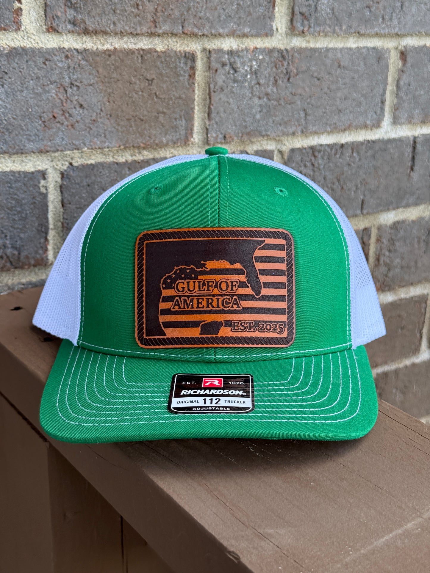 Gulf of America Leather Patch Hat