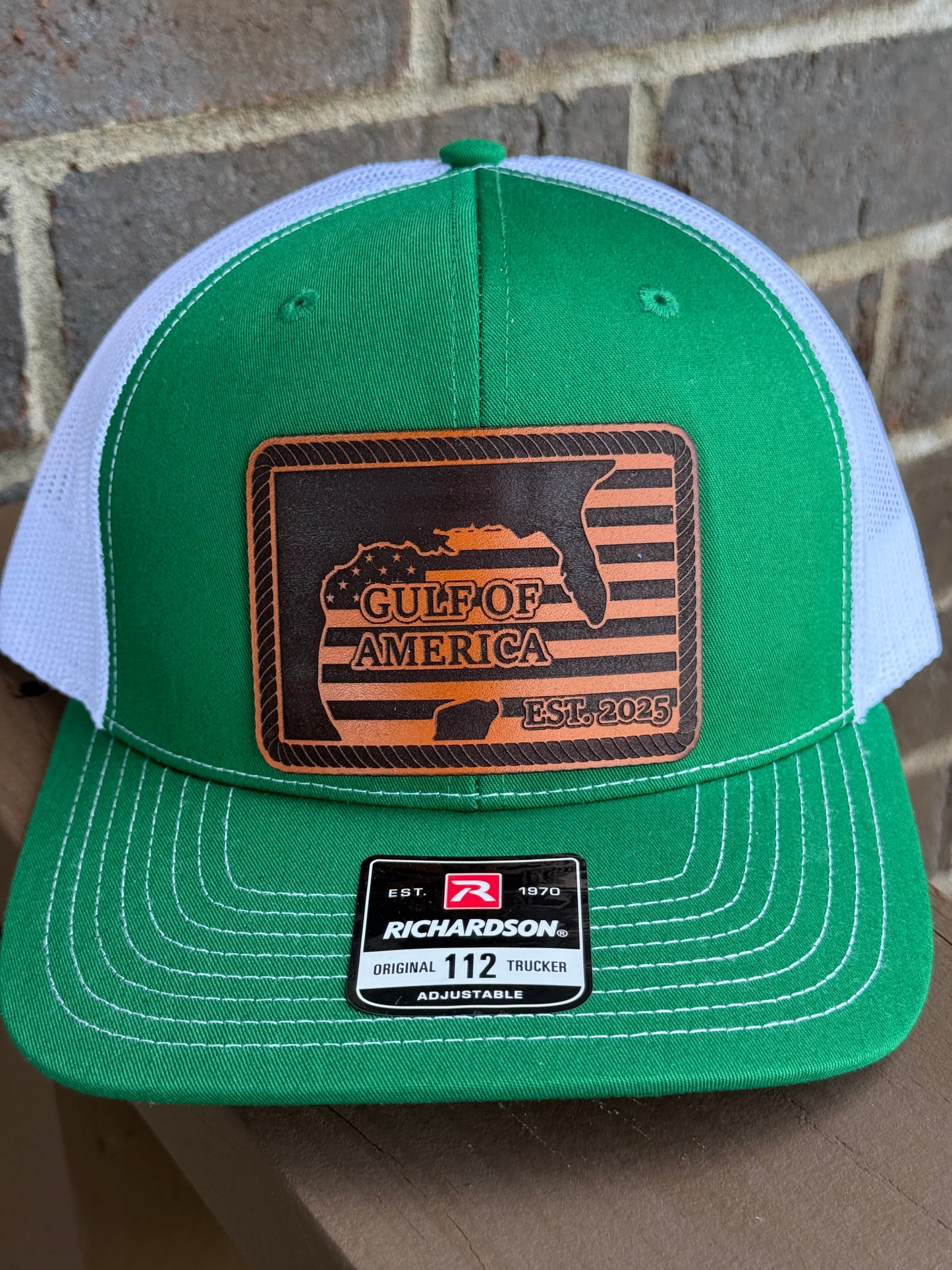 Gulf of America Leather Patch Hat
