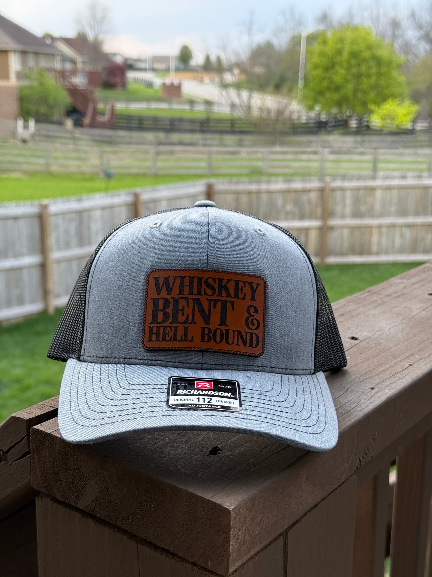 Whiskey Bent & Hell Bound Leather Patch Hat