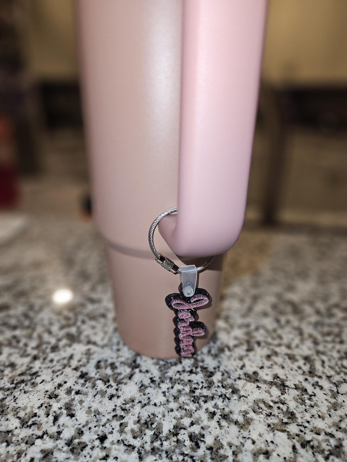 Personalized Name Tag Charm For Tumbler Bottle, Cup Accessory, Acrylic Name Plate, Name Tag, Water Bottle Name Tag Charm