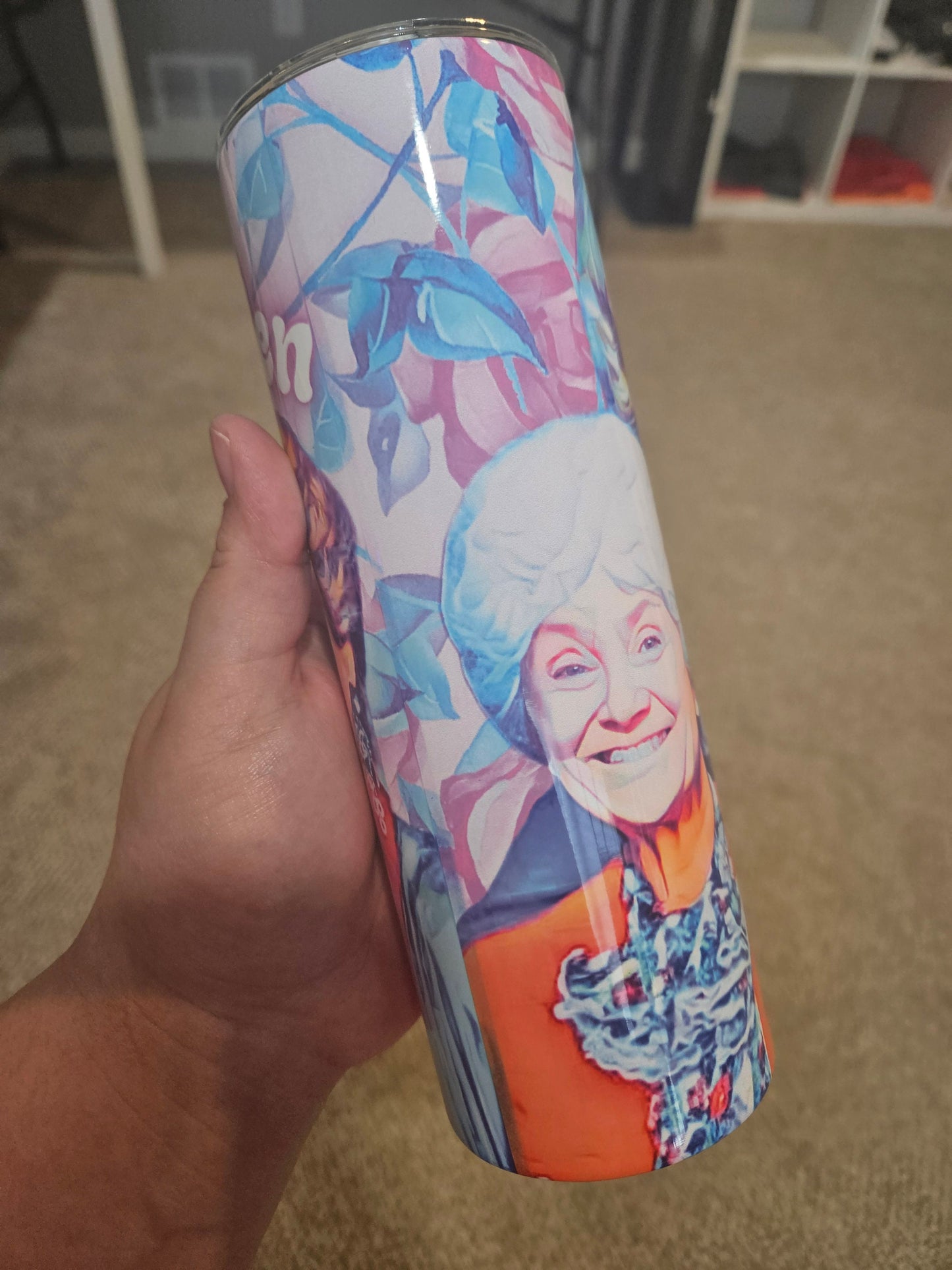 Stay Golden, Golden Girls, Vibrant Colored 20oz Tumbler W/Matching Neoprene Car Coasters
