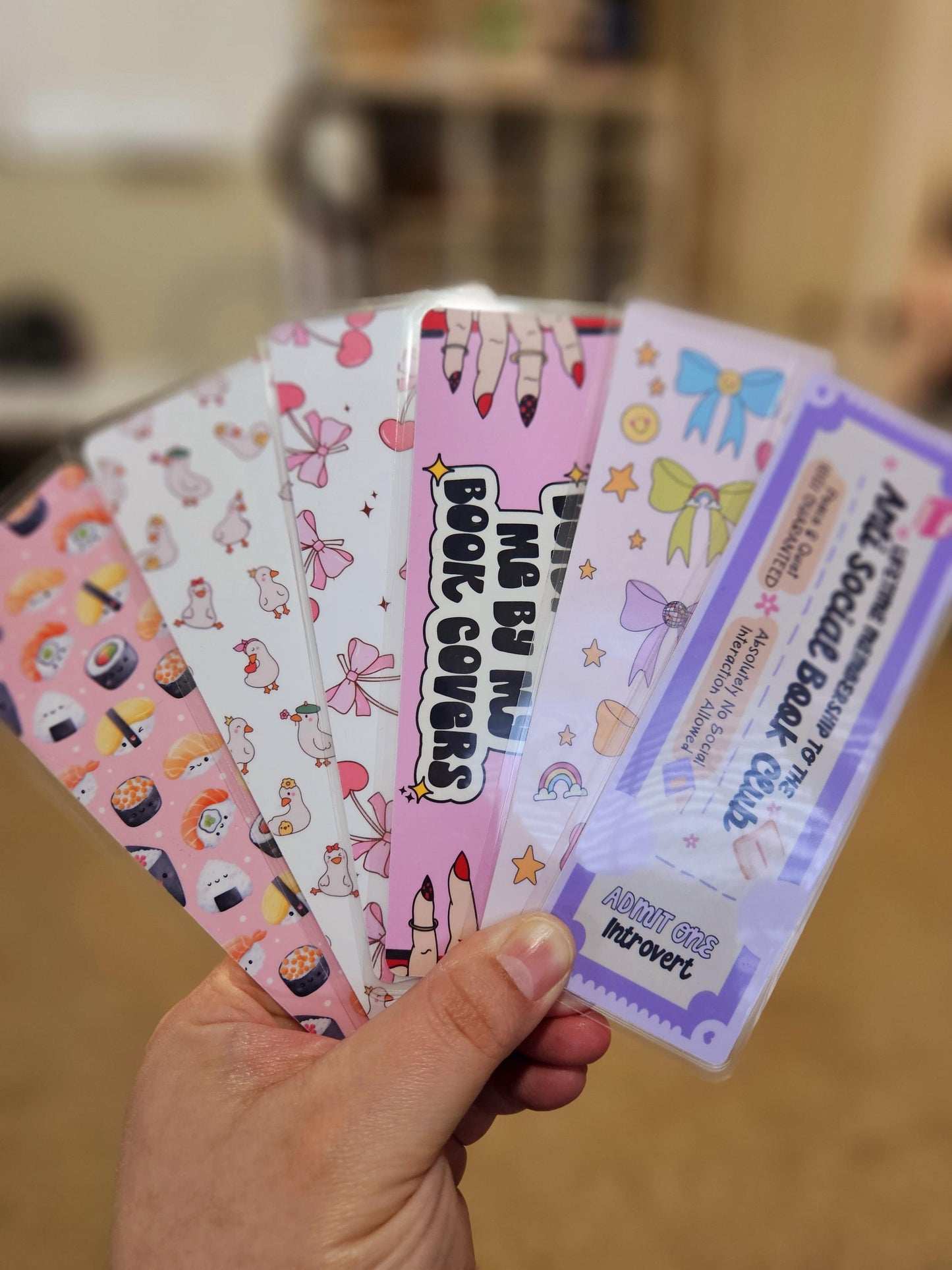 Cute Bookmarks, Bookish Merch, Book Lover Gift, Gifts for Readers, Laminated Bookmarks