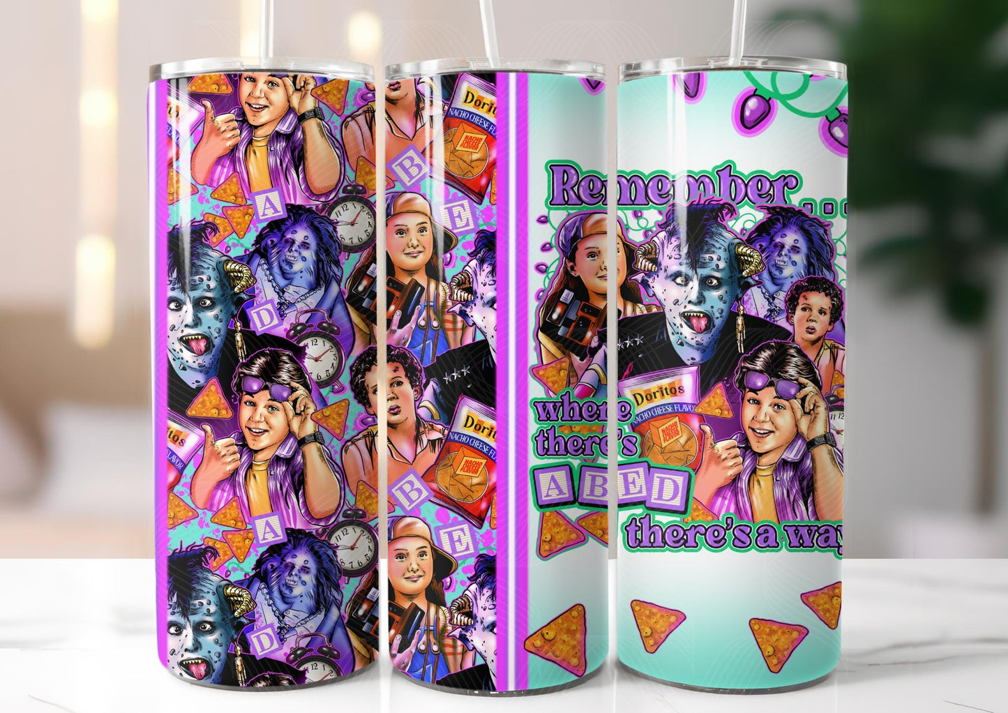 Little Monsters 20oz Tumbler, Maurice, 80’s Movie, Monster, Kids Movie, 90s kid, 80's Tumbler