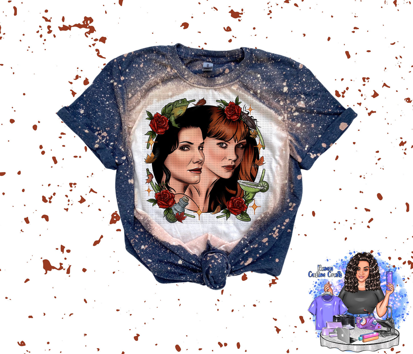 Witches Halloween, Magic, Owens Sister, Midnight Margaritas Inspired Bleached Sublimated Unisex Shirt