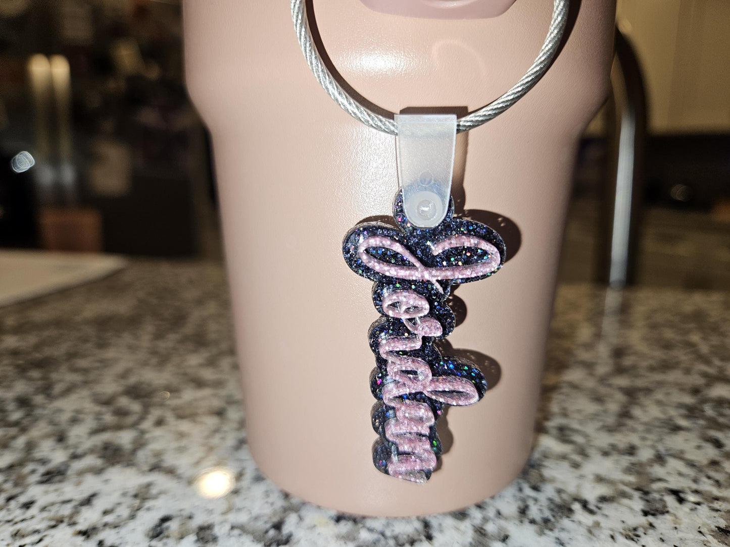 Personalized Name Tag Charm For Tumbler Bottle, Cup Accessory, Acrylic Name Plate, Name Tag, Water Bottle Name Tag Charm