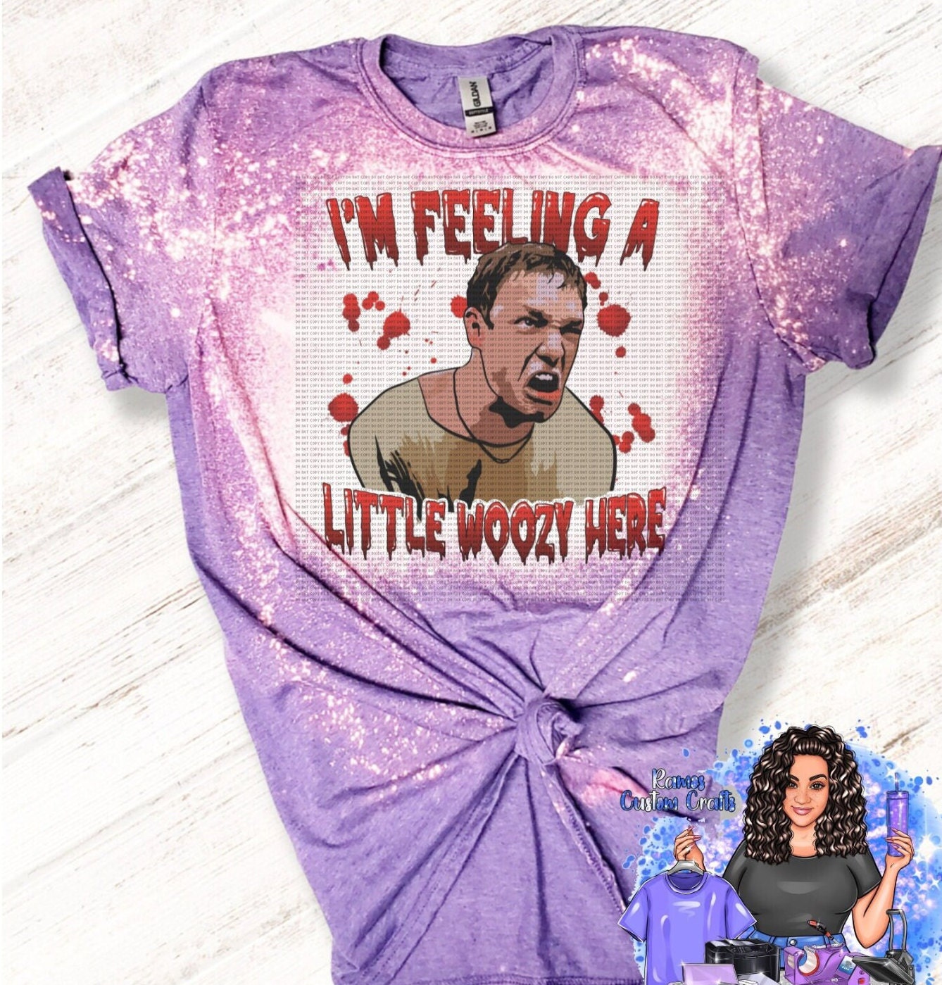 Horror Halloween, I'm Feeling A Little A Little Woozy Here, Stu Macher, Scream Movie Sublimated Bleached Shirt