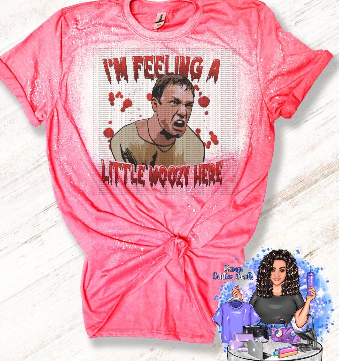 Horror Halloween, I'm Feeling A Little A Little Woozy Here, Stu Macher, Scream Movie Sublimated Bleached Shirt