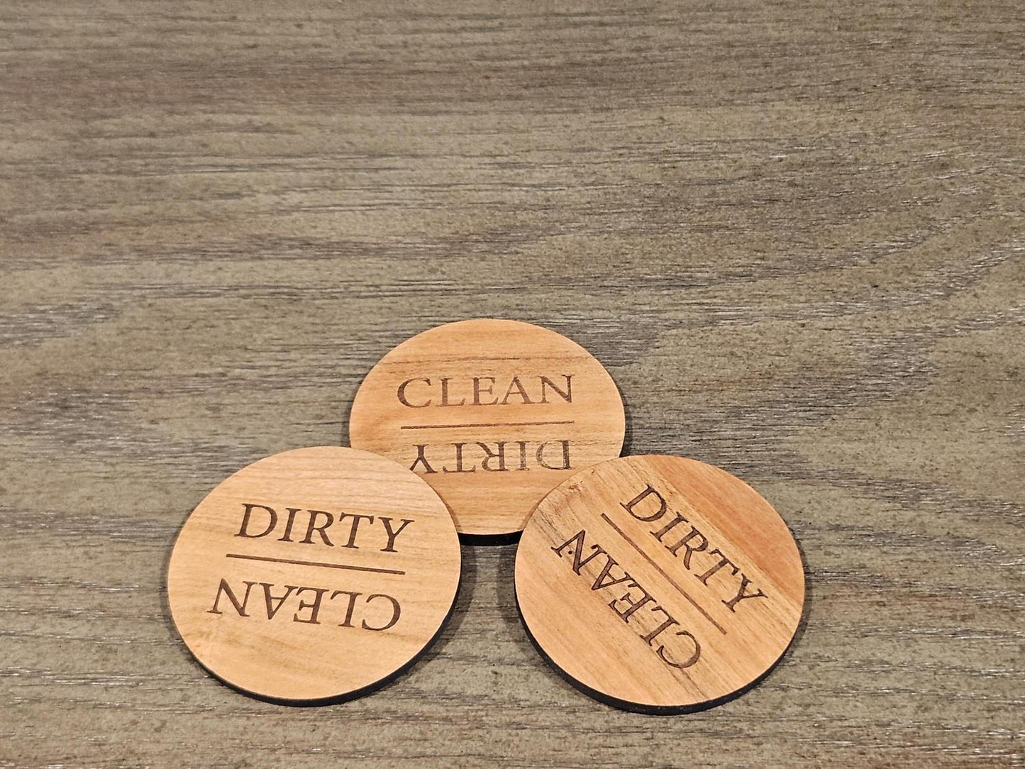 Dishwasher Dirty/ Clean Magnet Hardwood