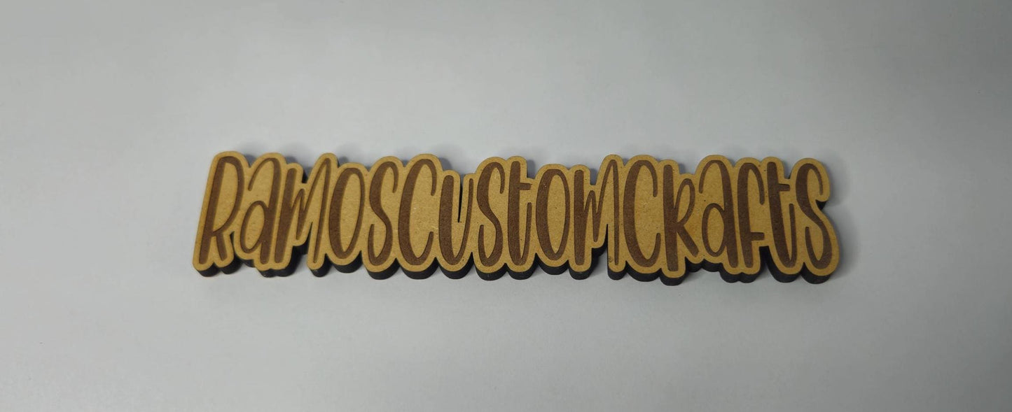 1/4” MDF Laser Cut Watermark – Custom Branding & Image Protection