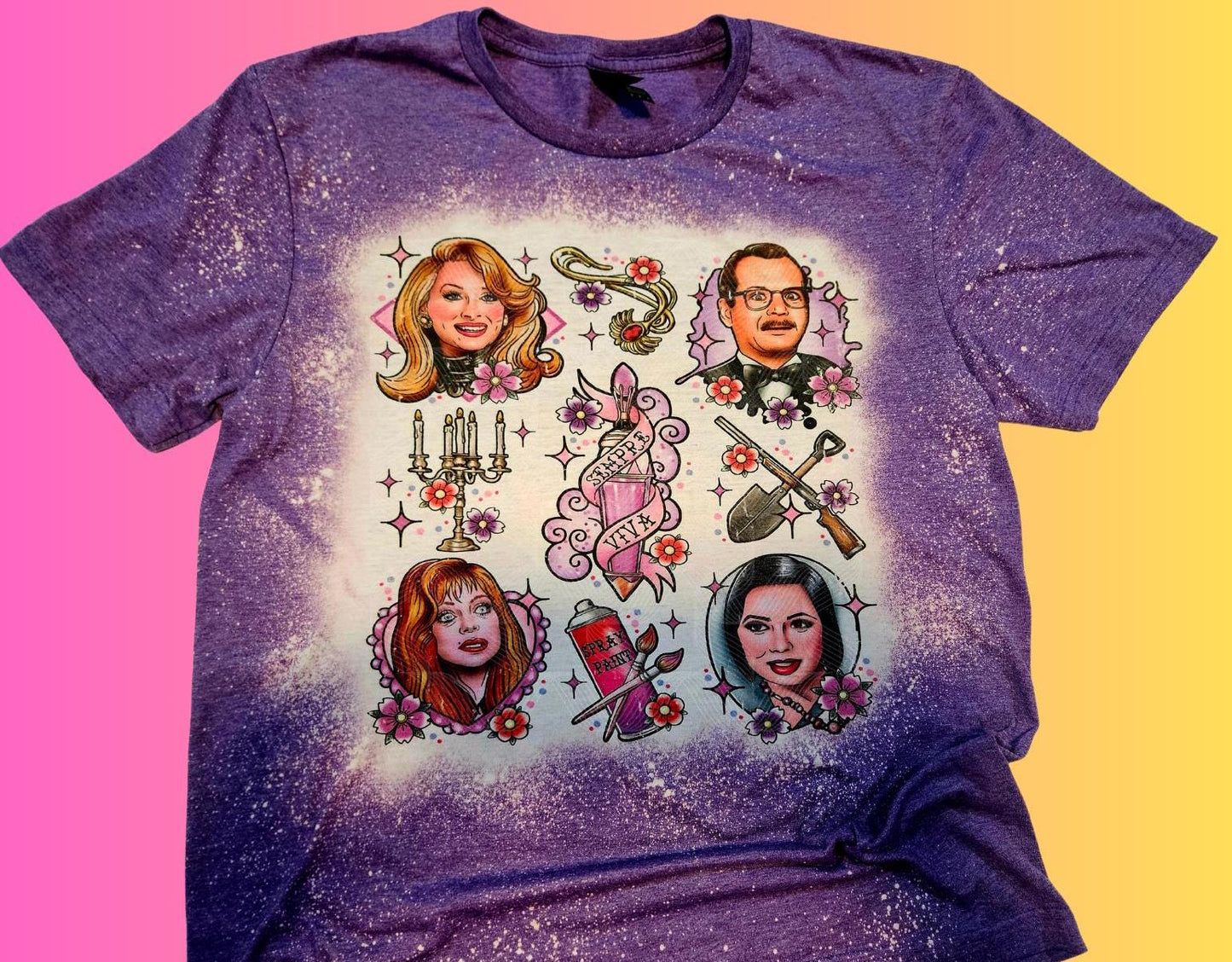 Spooky Shirt, Death Becomes Her 1992 Movie, 90s Movie Fan, Unisex Bleached Graphic Tee