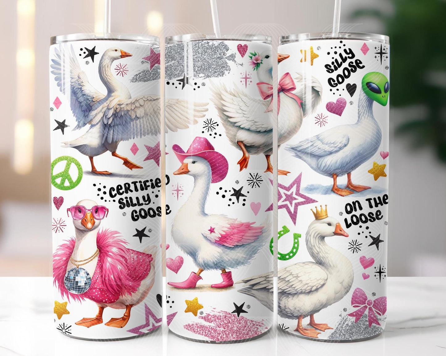 Silly Goose 20oz Tumbler, Silly Goose, Goose Tumbler, Goose Gifts, Porch Goose, Funny Goose, Goose 20oz Tumbler W/Matching Car Coasters