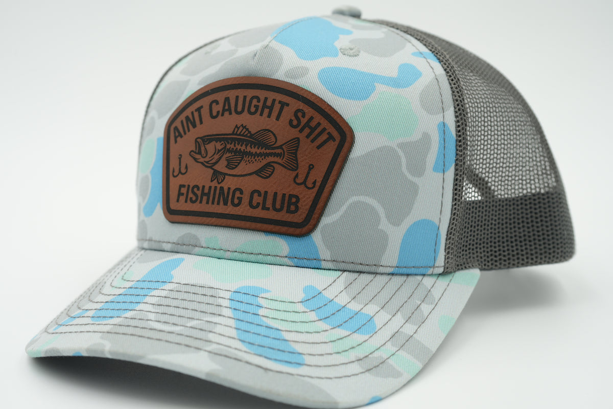 Ain’t Caught Shit Fishing Club Leather Patch Hat