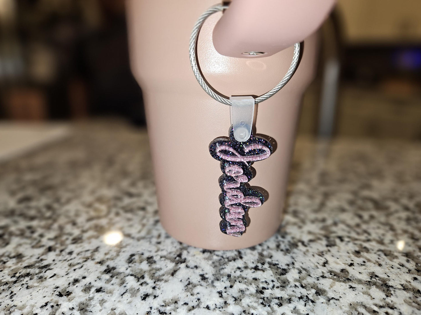Personalized Name Tag Charm For Tumbler Bottle, Cup Accessory, Acrylic Name Plate, Name Tag, Water Bottle Name Tag Charm