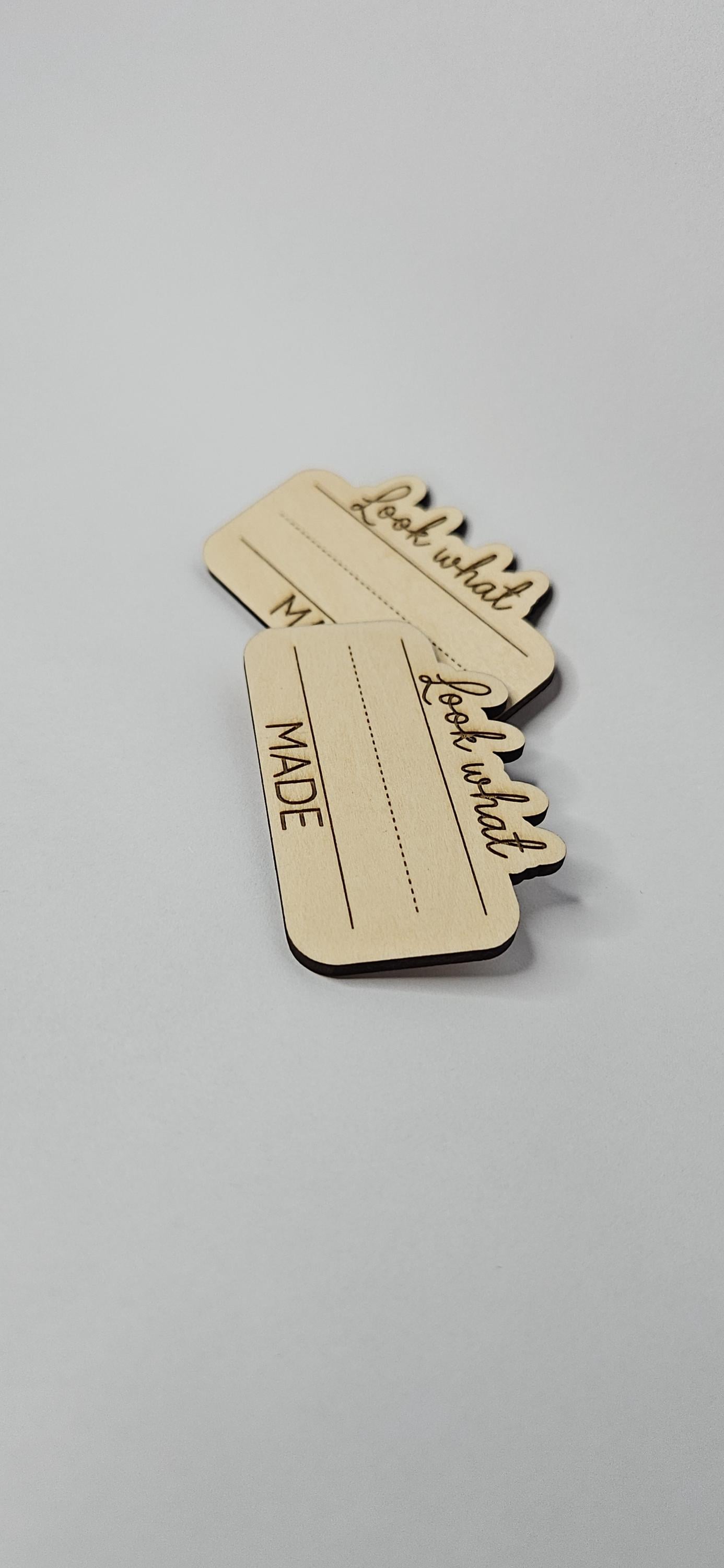 Custom Kids Artwork Display Magnet – Personalized Basswood Keepsake