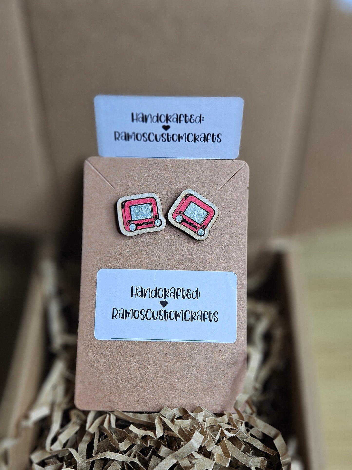 Mega Nostalgic 90s Things Stud Hand-Painted, Handmade Earrings, Lightweight Wood Nostalgic 80s 90s 00s Babies Stud Earrings