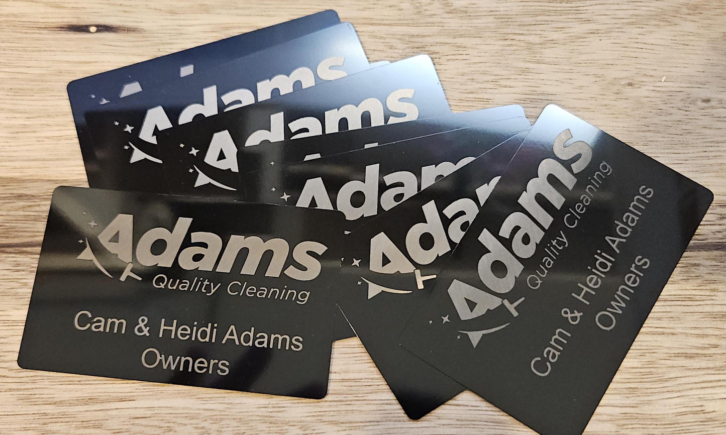 Anodized Aluminum Business Cards