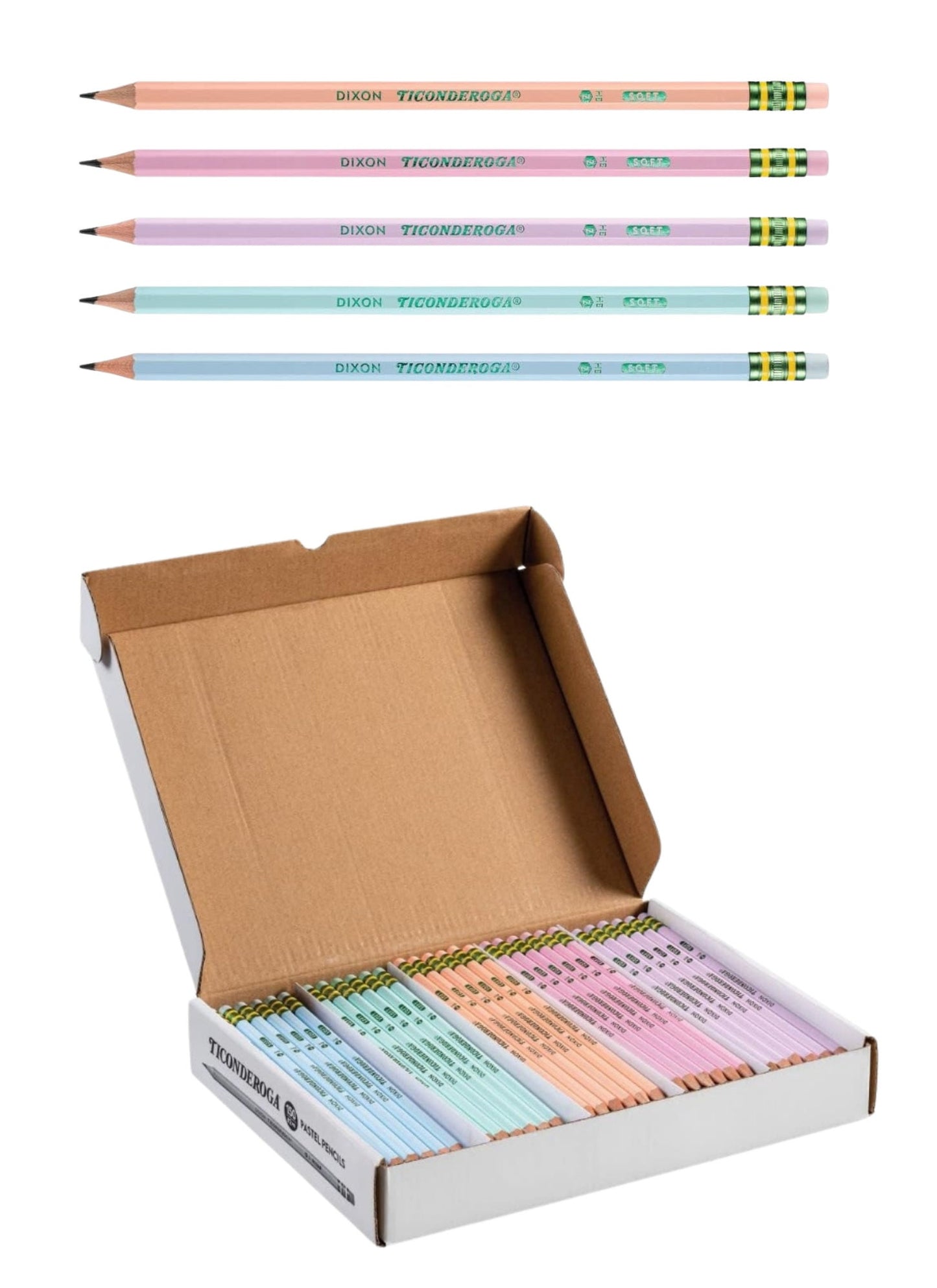 Personalized Engraved Pastel Pencils | Custom Engraved Pencils | Back to School Gifts | Personalized Student Pencils