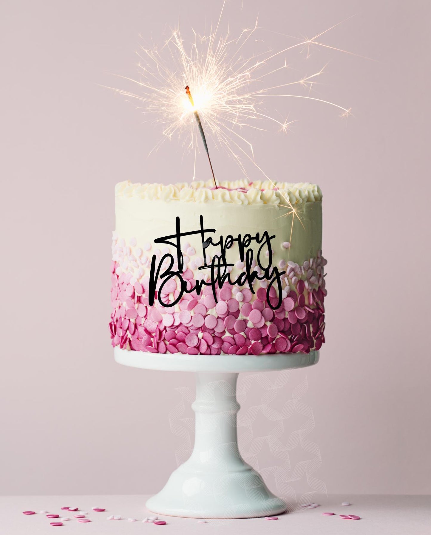 Happy Birthday Acrylic Cake Charm / Topper, Happy Birthday Cake Decor ,Cupcake Charm, Birthday Cupcake Topper