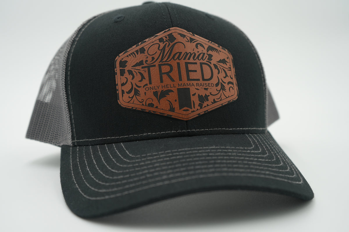 Mama Tried Leather Patch Trucker Hat