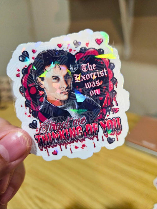 Horror Valentine, Billy Loomis Scream,Movie, Valentine, Scream Horror, Holographic Sticker