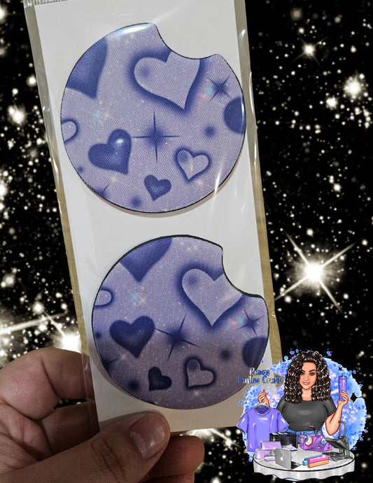 Chola Heart Y2K Style Neoprene Car Coasters