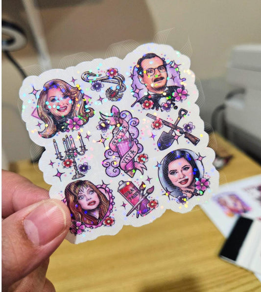 Death Becomes Her 1992, Funny Horror, 90s Classic Movie, Movie Holographic Laminated Sticker