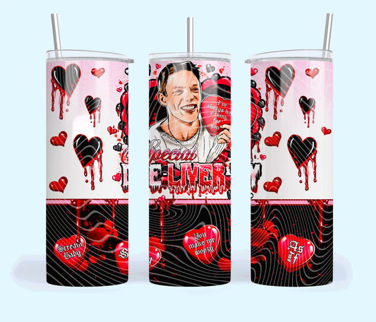 Horror Valentine, Stu Macher, Little Woozy Here, Billy Loomis, Scream Movie, Valentine, 20oz Tumbler W/Matching Car Coasters