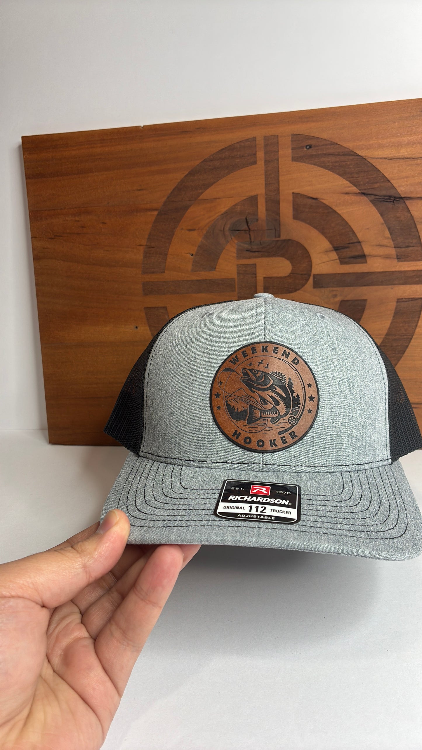 Weekend Hooker Funny Hat | Richardson 112 Trucker Hat | Humorous Fishing Cap