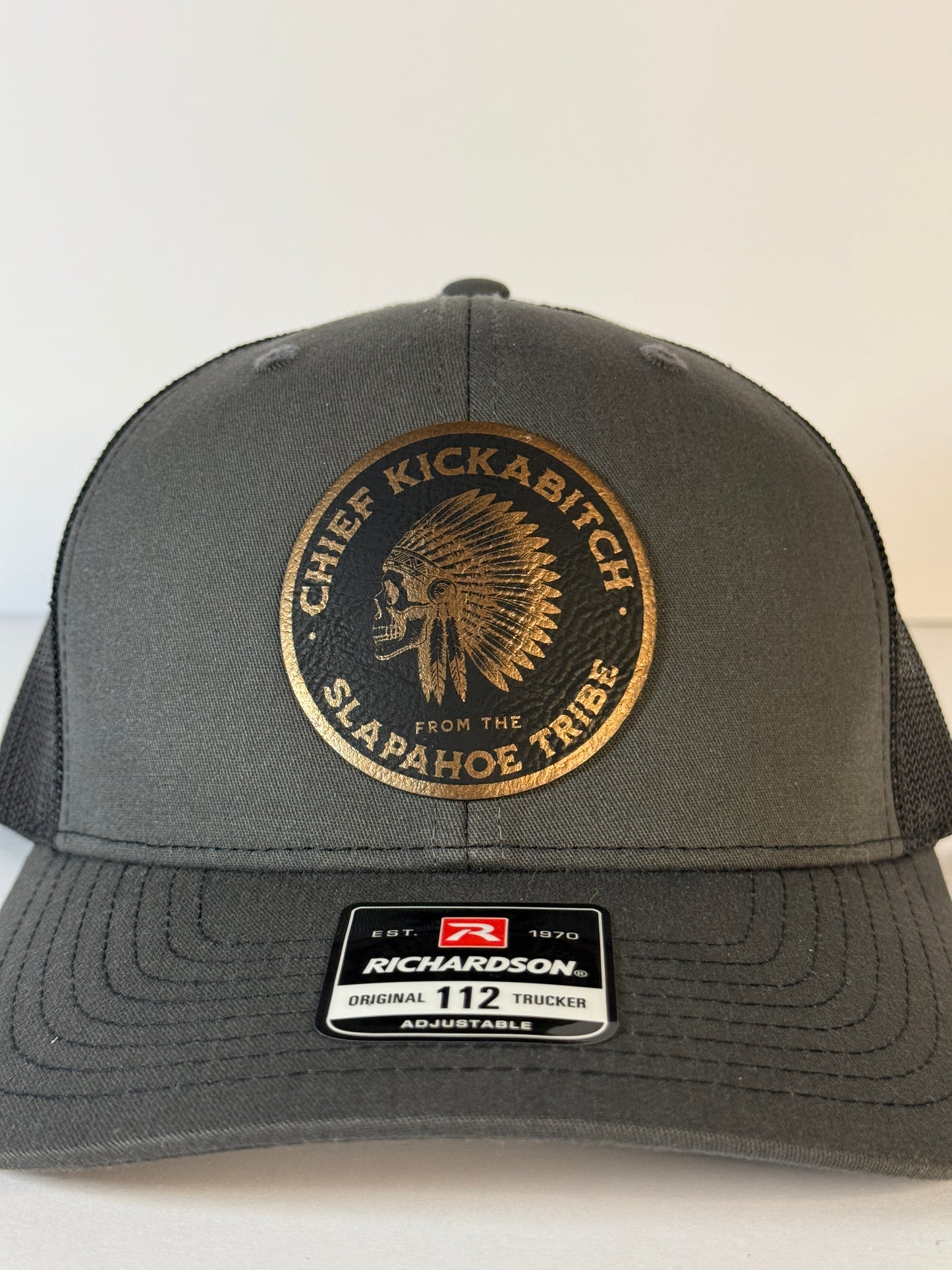 Chief Kickabitch – Slapahoe Tribe Richardson 112 Trucker Hat