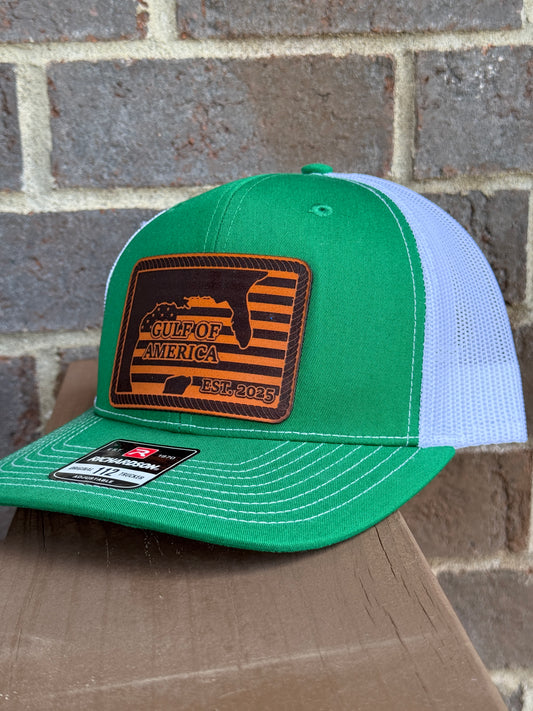 Gulf of America Leather Patch Hat