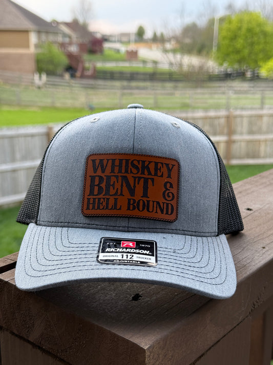 Whiskey Bent & Hell Bound Leather Patch Hat