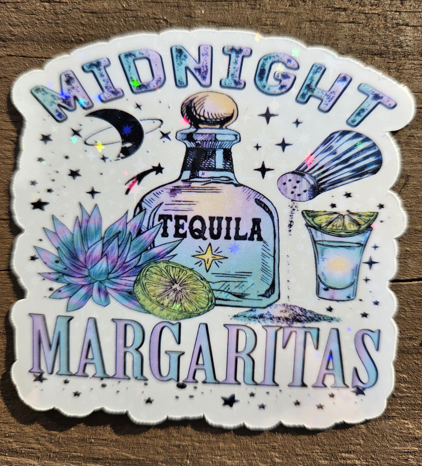 Witchy Sticker, Midnight Margaritas, Halloween Witches Movie, Practical Magic Laminated Holographic Sticker