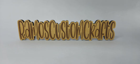 1/4” MDF Laser Cut Watermark – Custom Branding & Image Protection