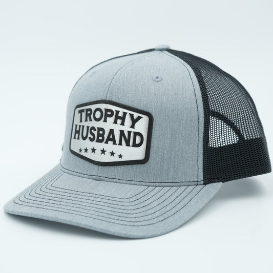 Trophy Husband Leather Patch Hat