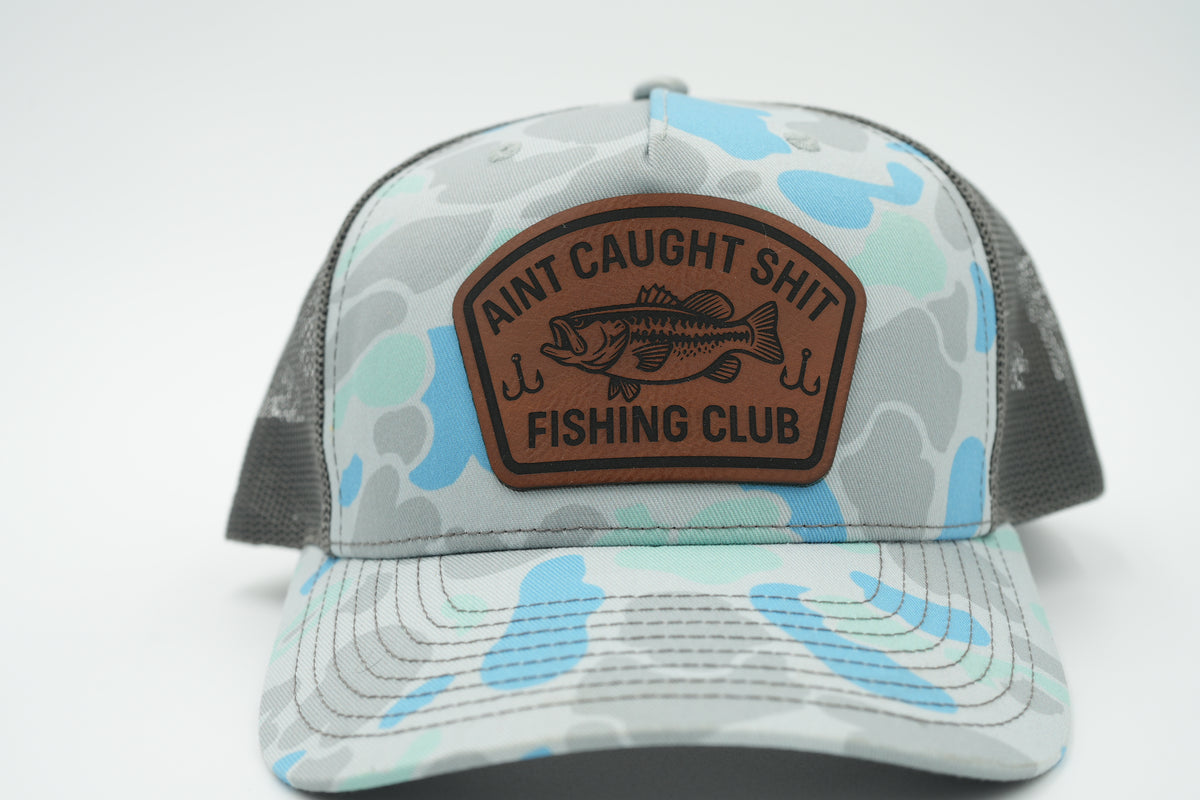 Ain’t Caught Shit Fishing Club Leather Patch Hat
