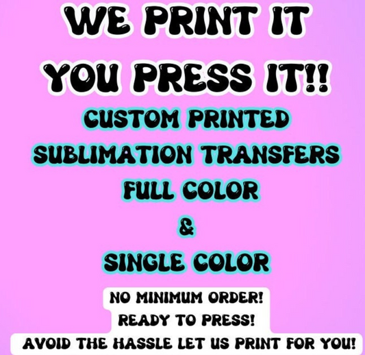 Ready-to-Press Sublimation Print