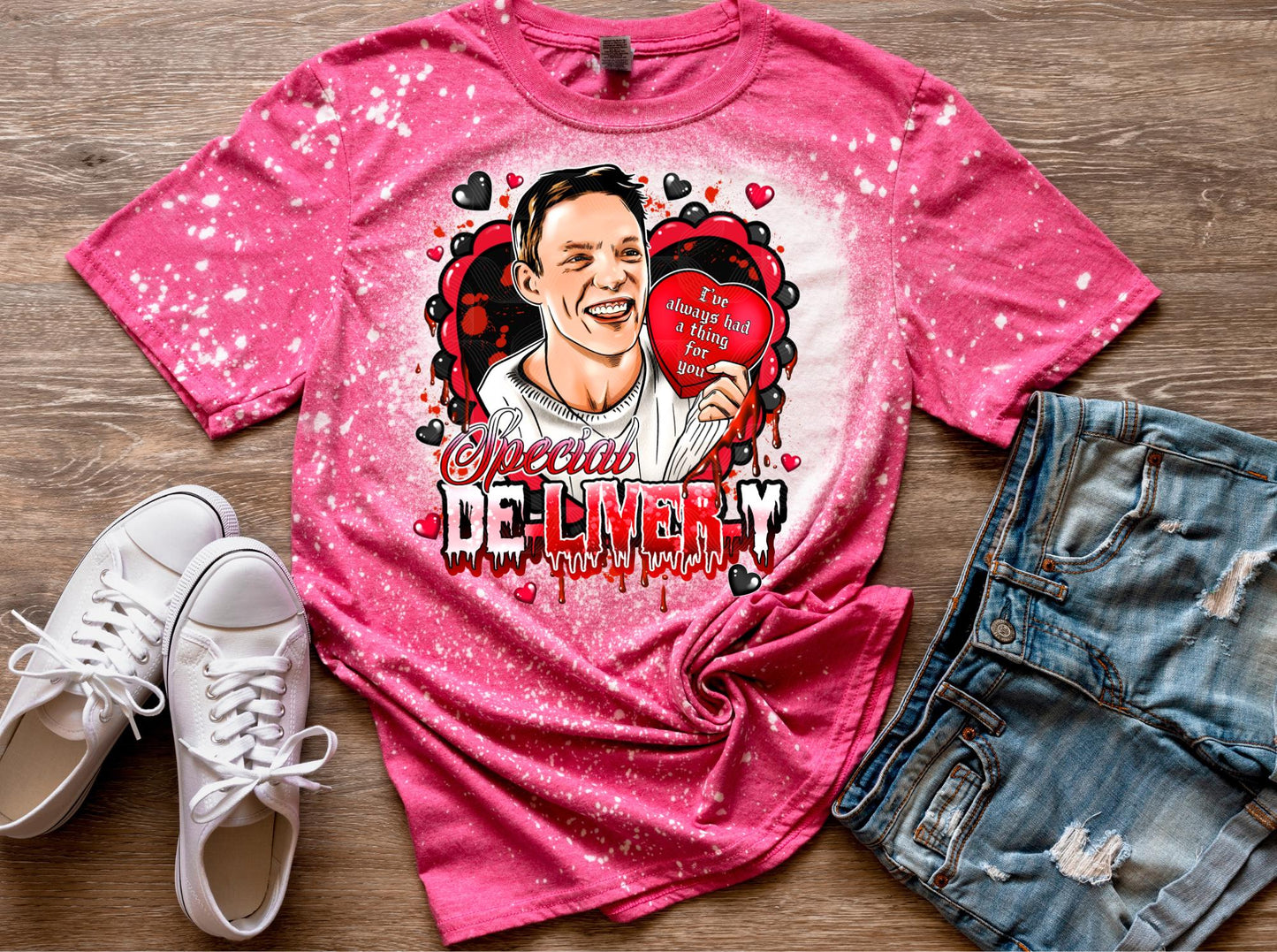 Horror Valentine, Stu Macher, Little Woozy Here, Billy Loomis, Scream Movie, Valentine, Unisex Bleached Shirt