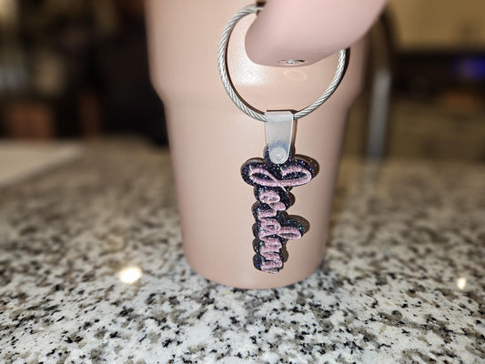 Personalized Name Tag Charm For Tumbler Bottle, Cup Accessory, Acrylic Name Plate, Name Tag, Water Bottle Name Tag Charm