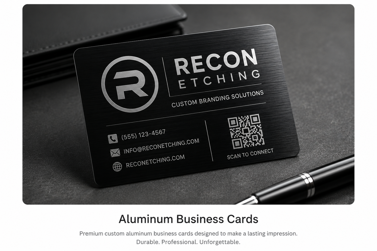 Aluminum Business Cards