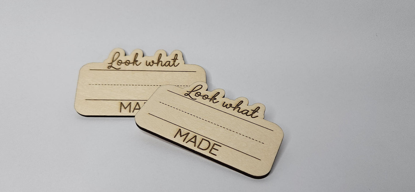 Custom Kids Artwork Display Magnet – Personalized Basswood Keepsake