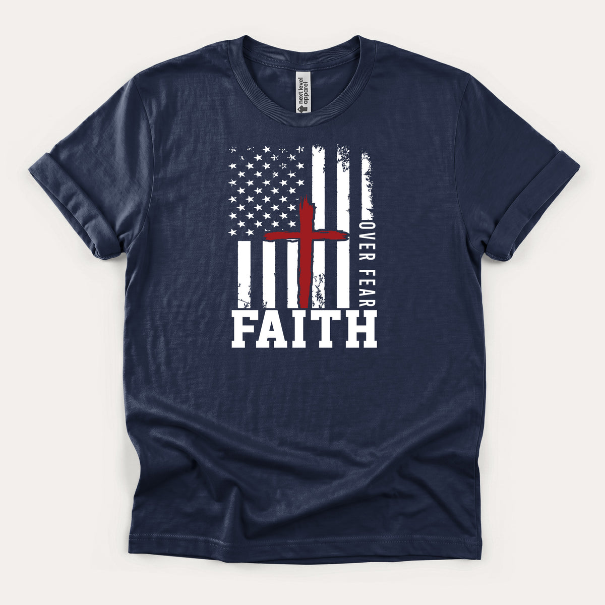 Faith Over Fear Shirt – Patriotic Christian T-Shirt