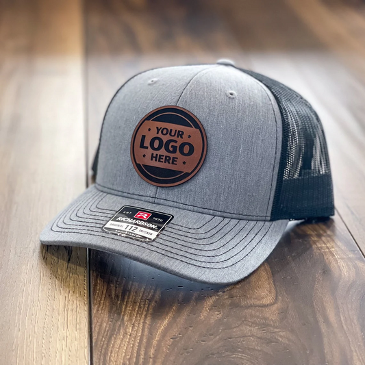 Custom Business Logo Leather Patch Hats – Richardson 112