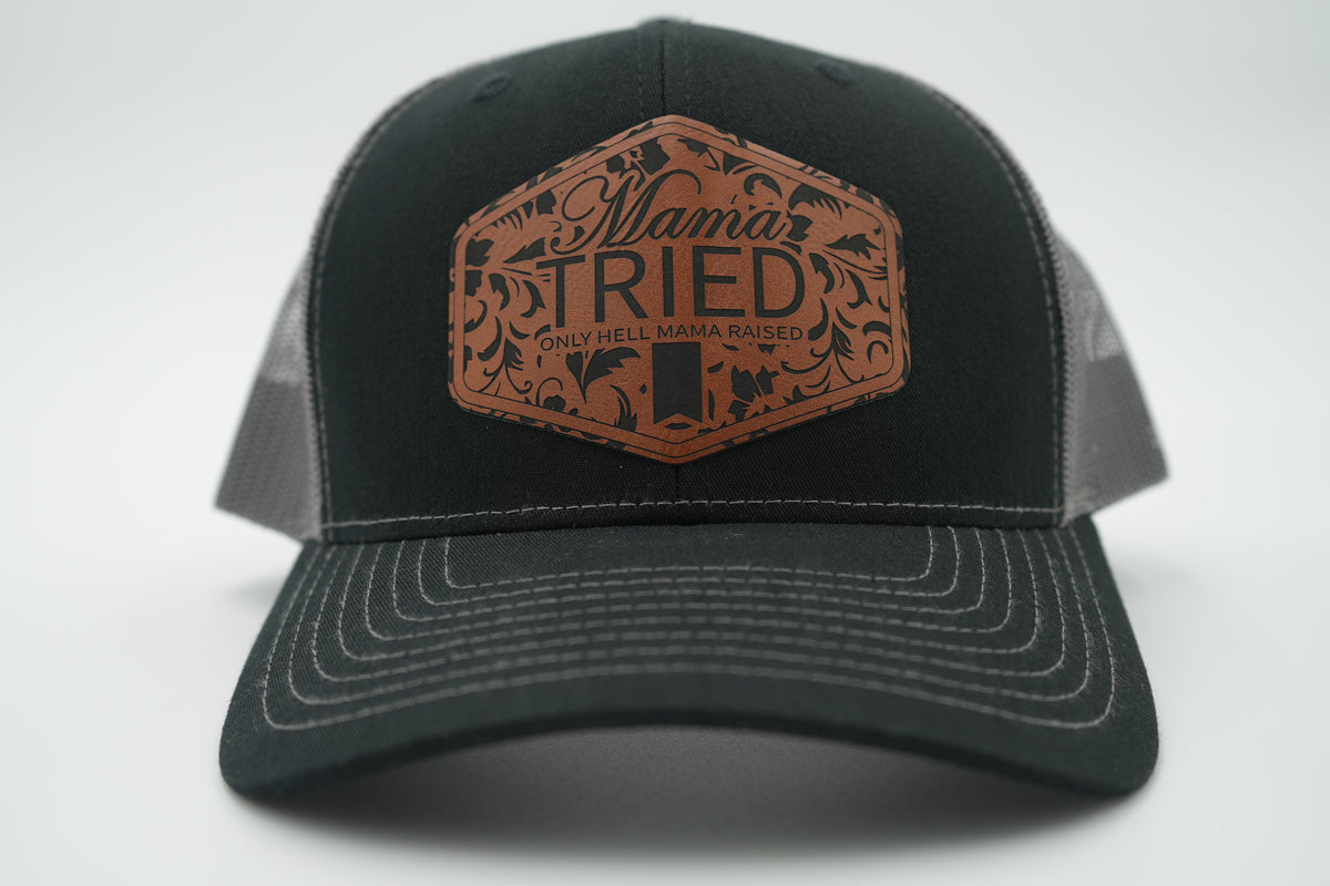 Mama Tried Leather Patch Trucker Hat
