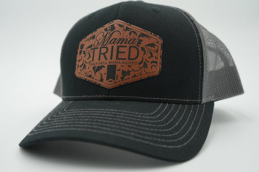 Mama Tried Leather Patch Trucker Hat